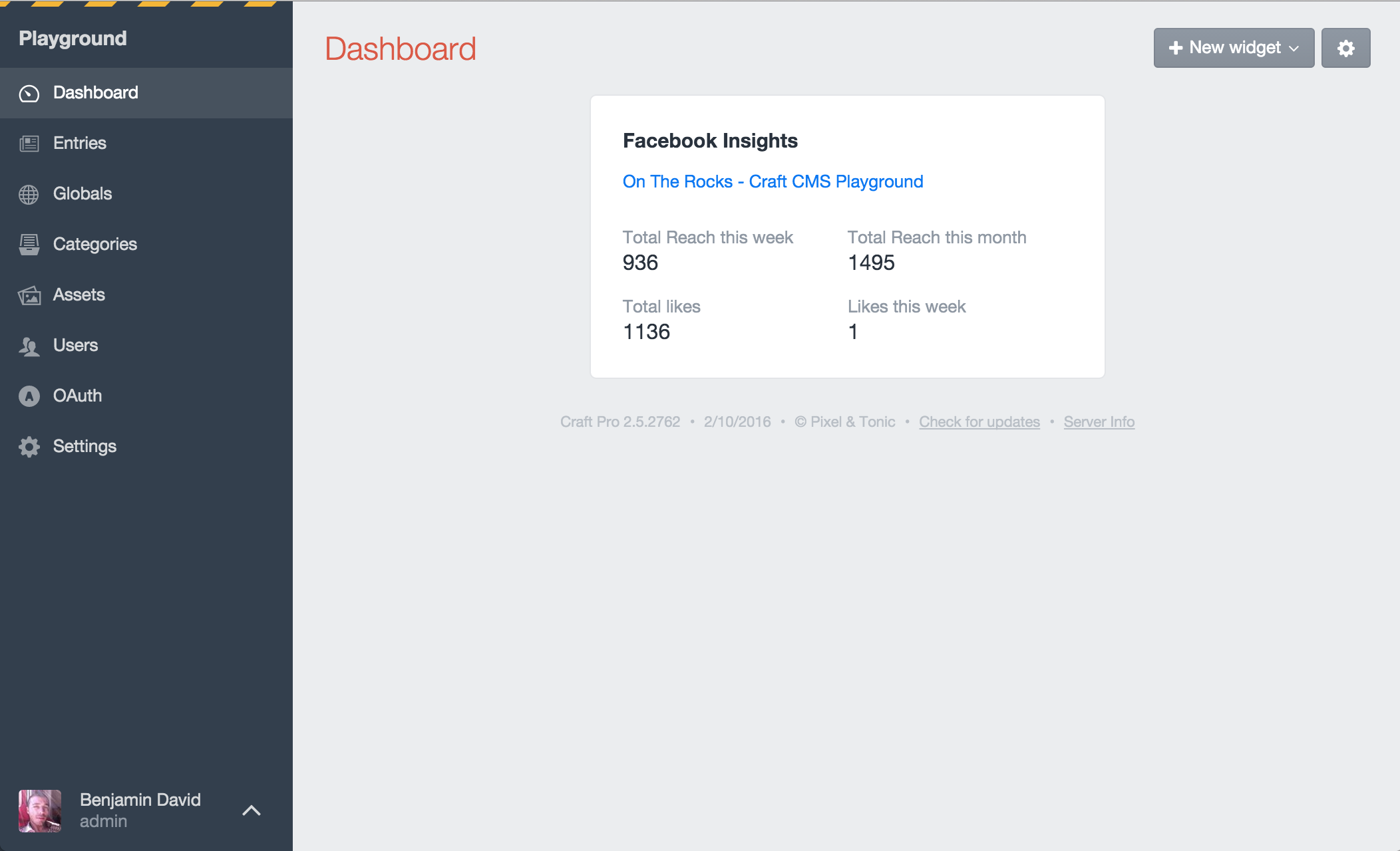 Facebook Screenshot: Insights
